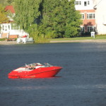 Boating on a Michigan lake